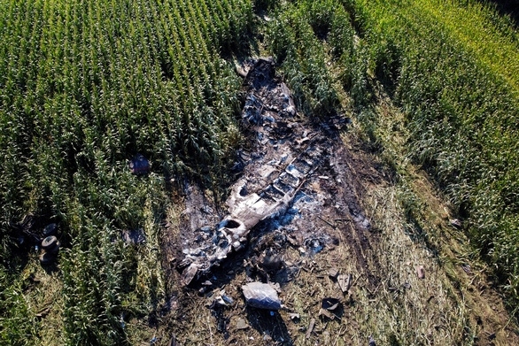 Hiện trường thảm khốc vụ rơi máy bay Ukraine ở Hy Lạp